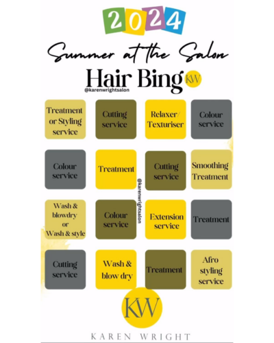 Hair Bingo KW